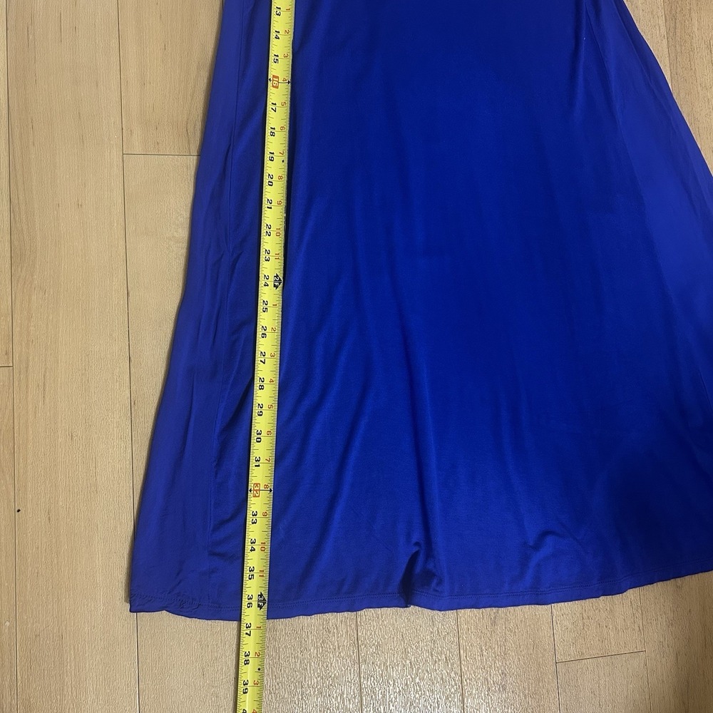 💙 Ann Taylor LOFT STUNNING ELECTRIC BLUE SWING TANK MINI DRESS 💙 Sz S - Picture 10 of 10